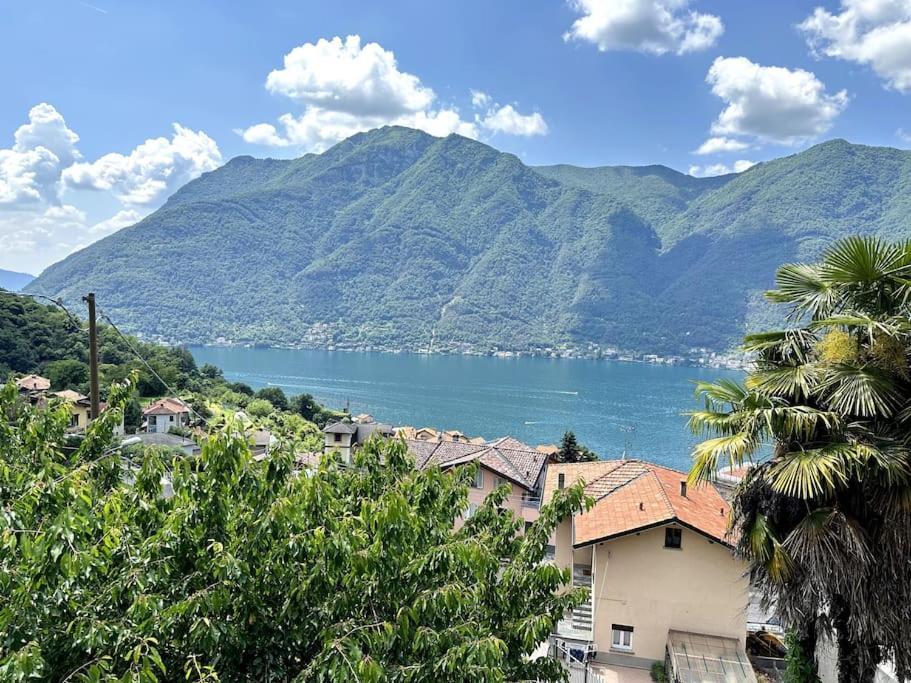 3Br Villetta Con Panoramica Sul Lago Nesso Esterno foto