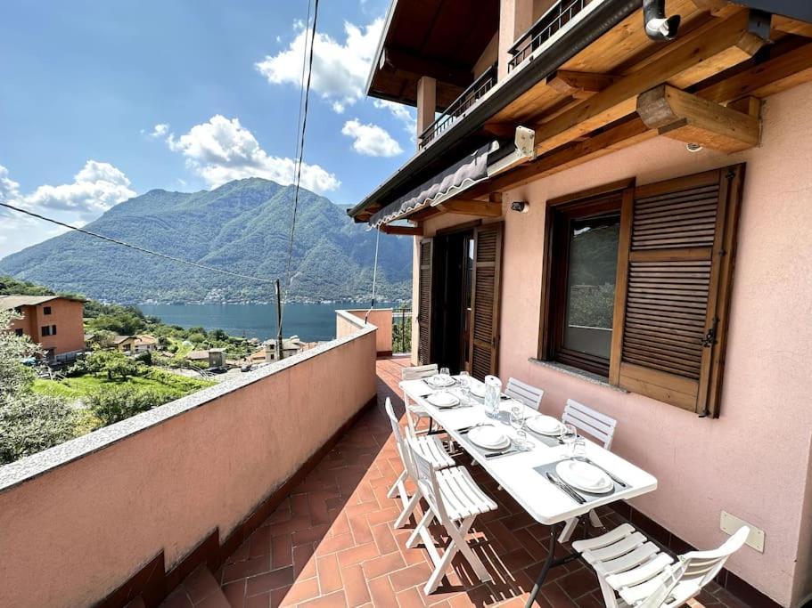 3Br Villetta Con Panoramica Sul Lago Nesso Esterno foto